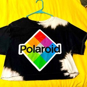 Polaroid cropped tee